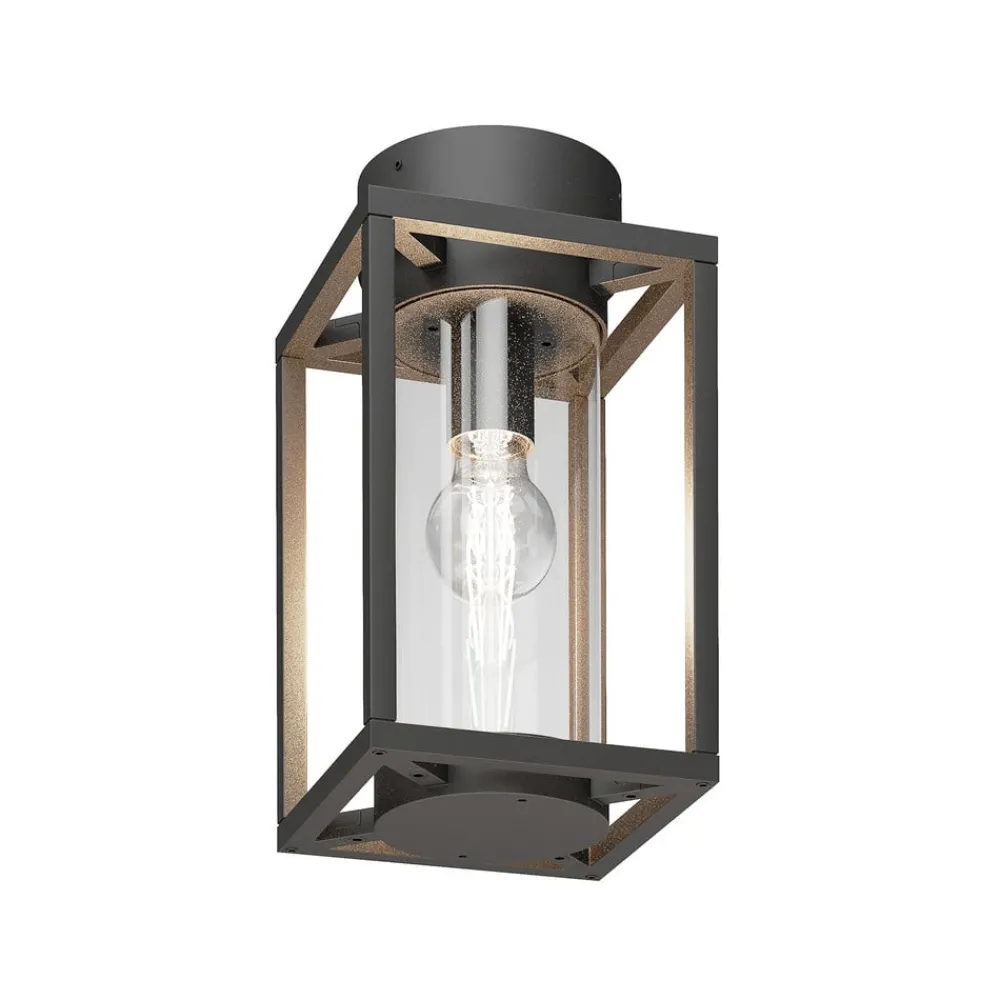 Terrassebelysning|Udendørs Loftlamper ^ Lucande udendørs loftlampe Ferda, 29 cm, antracit, IP44