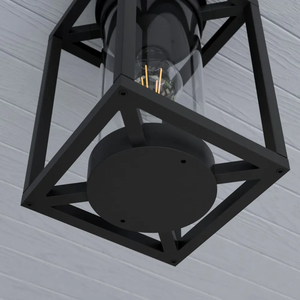 Terrassebelysning|Udendørs Loftlamper ^ Lucande udendørs loftlampe Ferda, 29 cm, antracit, IP44
