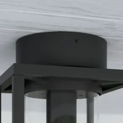 Terrassebelysning|Udendørs Loftlamper ^ Lucande udendørs loftlampe Ferda, 29 cm, antracit, IP44