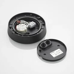 Lucande Udendørs Loftlamper|Loftlamper > udendørs loftlampe Kelissa, rund, sort