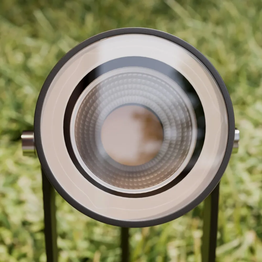 Terrassebelysning|Udendørs Spot ^ Lucande udendørs spotlampe Galina, sæt med 4, jordspyd, stik
