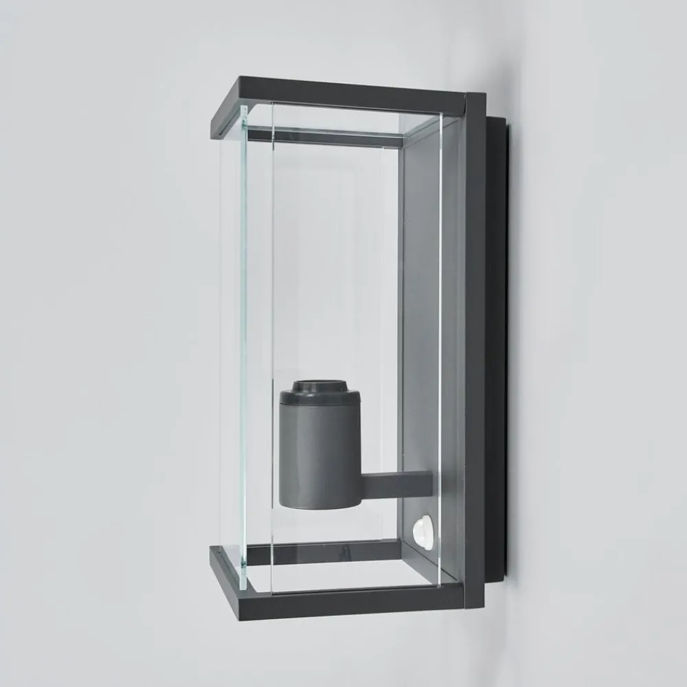 Lucande Væglampe Med Sensor|Terrassebelysning > udendørs væglampe Annalea, 29 cm, 1 lyskilde, IP54, sensor