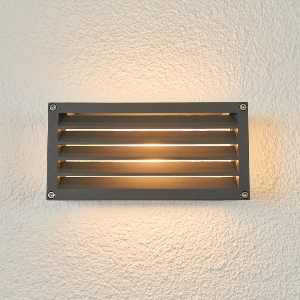 Lucande Terrassebelysning|Væglamper > udendørs væglampe Aurelien, metal, 12,5 cm, strip