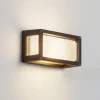 Terrassebelysning|Væglamper ^ Lucande udendørs væglampe Aurelien, grå, metal, 12,5 cm, IP54