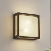 Lucande Væglampe Med Sensor|Terrassebelysning > udendørs væglampe Aurelien, antracit, sensor, 25x25 cm