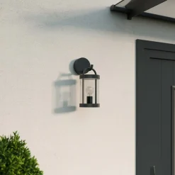 Lucande Terrassebelysning|Væglamper > udendørs væglampe Cassian, 30 cm, antracit, IP54