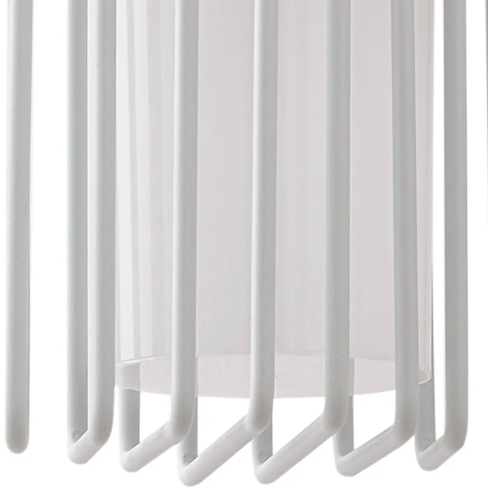 Terrassebelysning|Væglamper ^ Lucande udendørs væglampe Chandan, 42 cm, hvid, metal, IP54