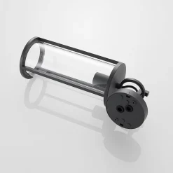 Lucande Terrassebelysning|Væglamper > udendørs væglampe Emmeline, klar, aluminium, højde 45 cm