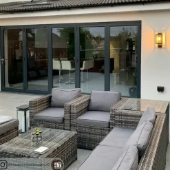 Lucande Terrassebelysning|Væglamper > udendørs væglampe Ferda, pendel, antracit, IP44