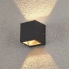 Lucande Terrassebelysning|Væglamper > udendørs væglampe Maurice, antracit, metal, IP54