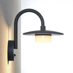 Væglampe Med Sensor|Væglamper ^ Lucande udendørs væglampe Zamalino, 31 cm, antracit, sensor
