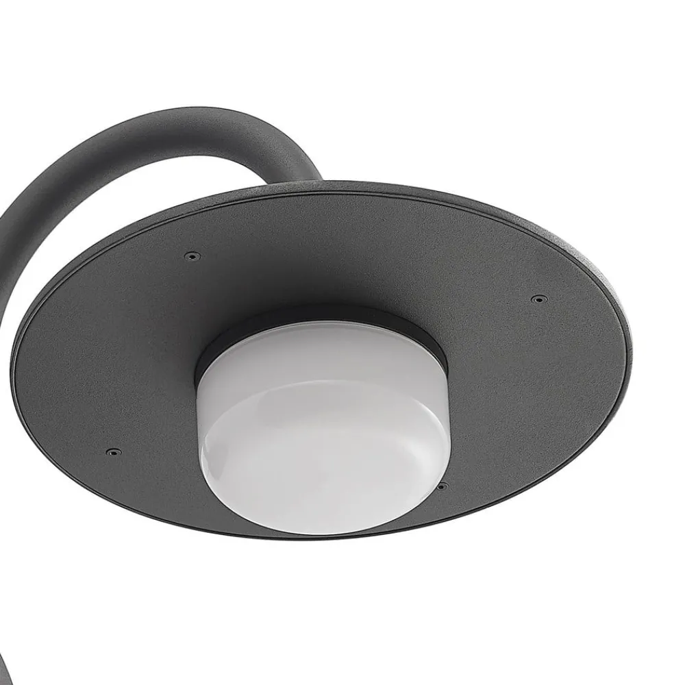 Væglampe Med Sensor|Væglamper ^ Lucande udendørs væglampe Zamalino, 31 cm, antracit, sensor