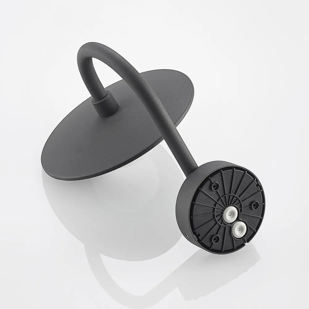 Væglampe Med Sensor|Væglamper ^ Lucande udendørs væglampe Zamalino, 31 cm, antracit, sensor