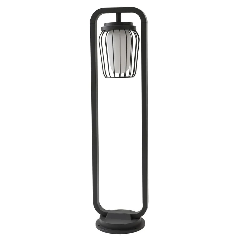 Lucande Gadebelysning > vejlampe Chandan, 90 cm, antracit, aluminium