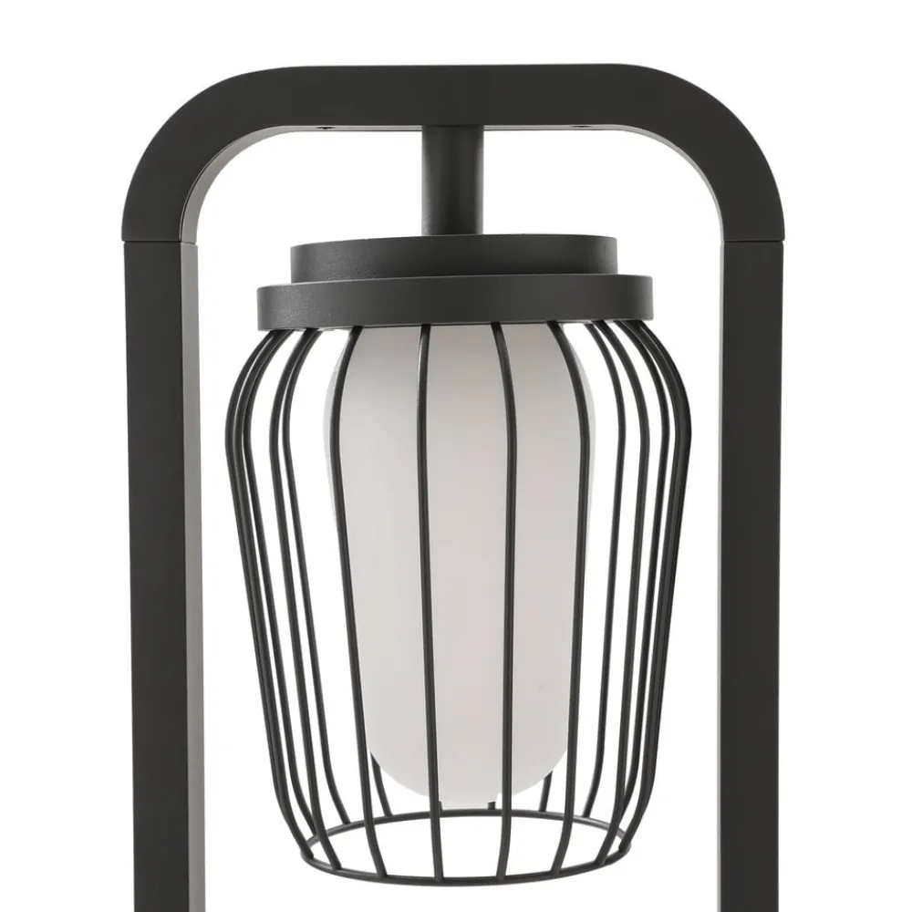 Lucande Gadebelysning > vejlampe Chandan, 90 cm, antracit, aluminium