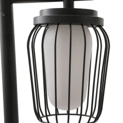 Gadebelysning ^ Lucande vejlampe Chandan, 100 cm, sort, aluminium