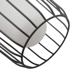Gadebelysning ^ Lucande vejlampe Chandan, 100 cm, sort, aluminium