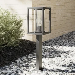 Lucande Terrassebelysning|Gadebelysning > vejlampe Ferda, 60 cm, antracit, IP44