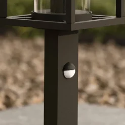 Lucande Gadebelysning Med Sensor|Terrassebelysning > vejlampe Ferda, 60 cm, sensor, antracit, IP44