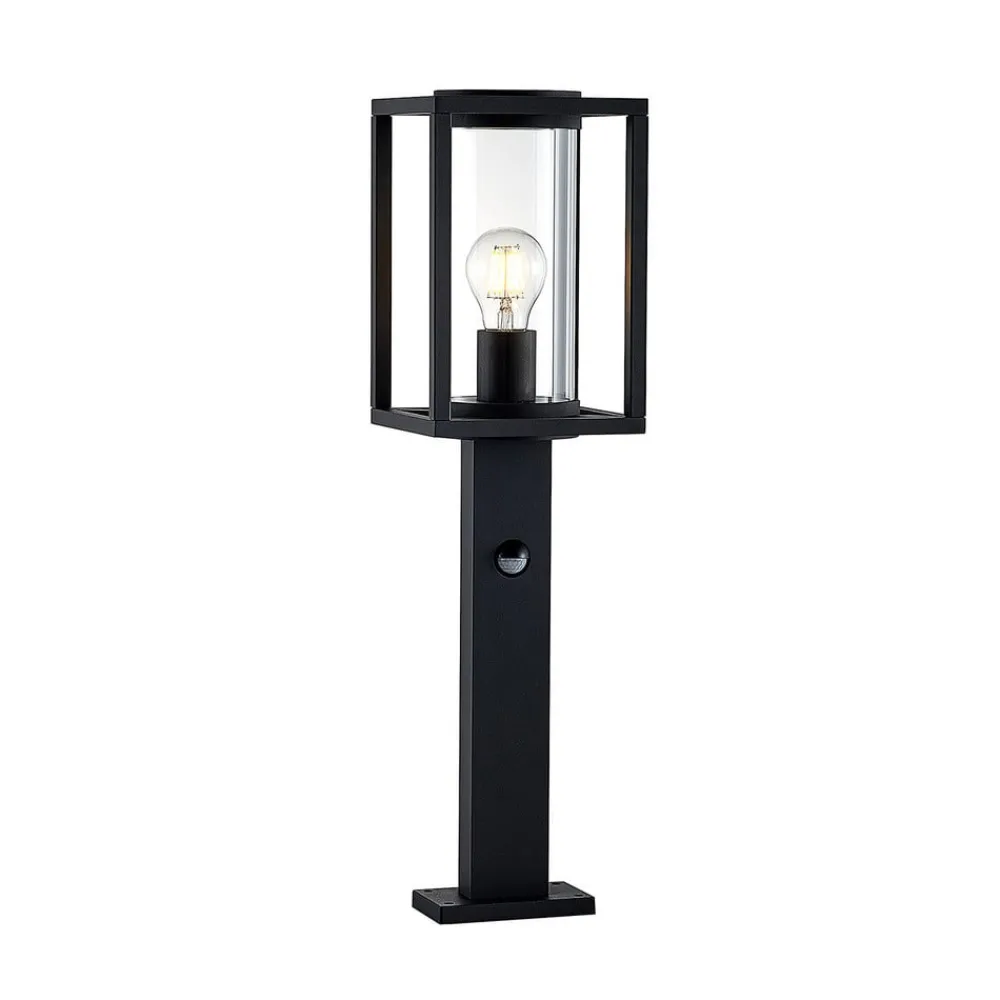 Lucande Gadebelysning Med Sensor|Terrassebelysning > vejlampe Ferda, 60 cm, sensor, antracit, IP44