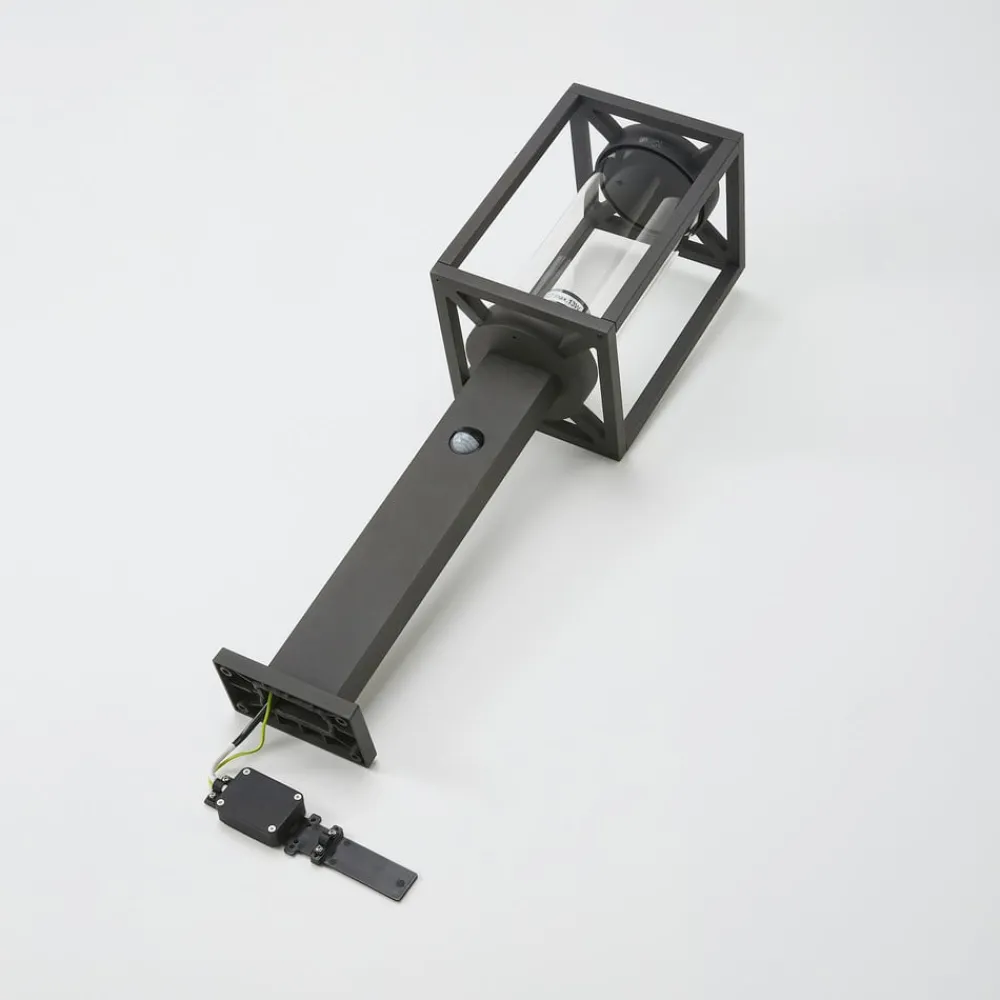 Lucande Gadebelysning Med Sensor|Terrassebelysning > vejlampe Ferda, 60 cm, sensor, antracit, IP44
