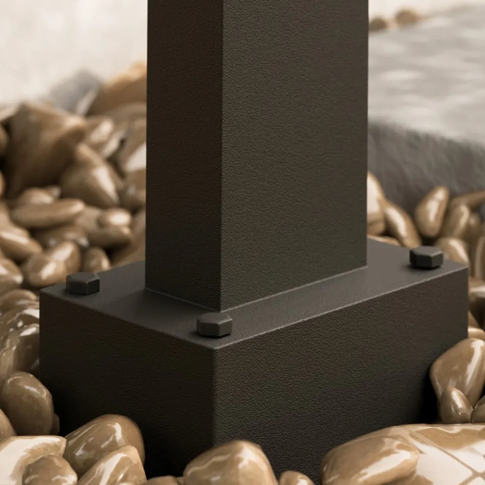 Lucande Gadebelysning Med Sensor|Terrassebelysning > vejlampe Ferda, 60 cm, sensor, antracit, IP44