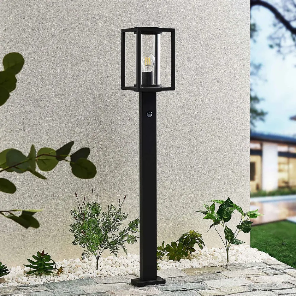 Lucande Gadebelysning Med Sensor|Terrassebelysning > vejlampe Ferda, 100 cm, sensor, antracit, IP44