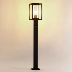 Lucande Gadebelysning Med Sensor|Terrassebelysning > vejlampe Ferda, 100 cm, sensor, antracit, IP44
