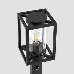 Lucande Gadebelysning Med Sensor|Terrassebelysning > vejlampe Ferda, 100 cm, sensor, antracit, IP44