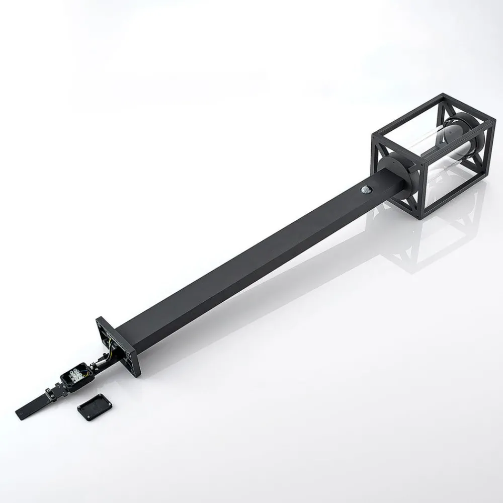 Lucande Gadebelysning Med Sensor|Terrassebelysning > vejlampe Ferda, 100 cm, sensor, antracit, IP44
