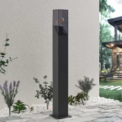 Lucande Terrassebelysning|Gadebelysning > vejlampe Fiola, 80 cm, antracit, IP54