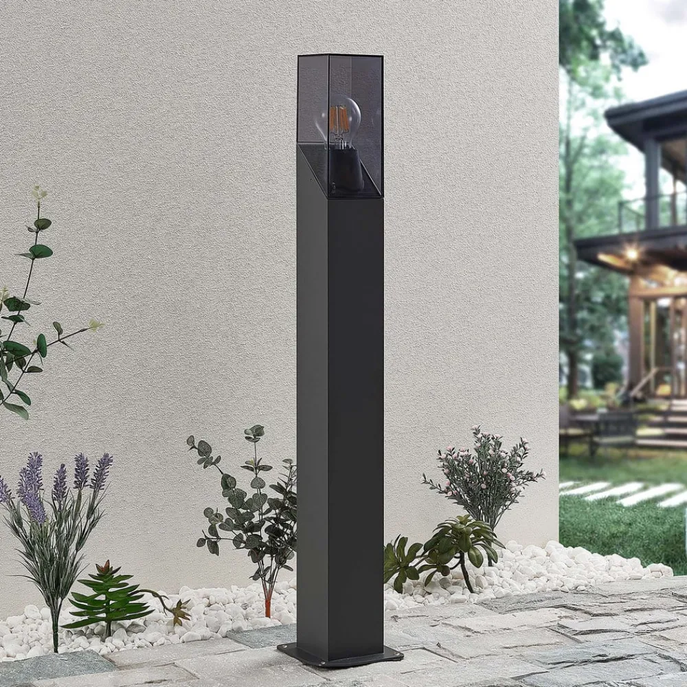 Lucande Terrassebelysning|Gadebelysning > vejlampe Fiola, 80 cm, antracit, IP54