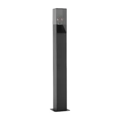 Lucande Terrassebelysning|Gadebelysning > vejlampe Fiola, 80 cm, antracit, IP54