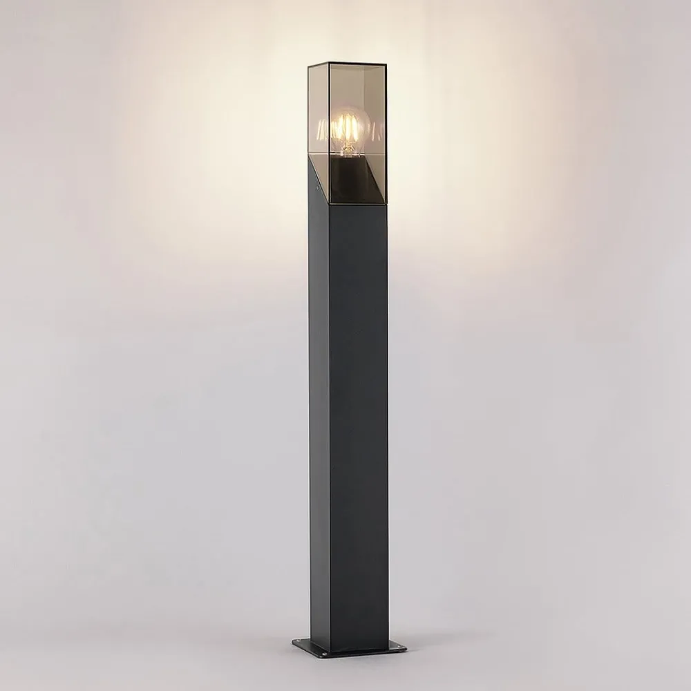 Lucande Terrassebelysning|Gadebelysning > vejlampe Fiola, 80 cm, antracit, IP54