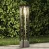 Lucande Gadebelysning > vejlampe Overa, grå, metal, 68 cm, IP44, E27