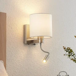Væglamper|Væglamper ^ Lucande væglampe Brinja, 45 cm, drejelig, læselampe, E27
