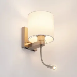Væglamper|Væglamper ^ Lucande væglampe Brinja, 45 cm, drejelig, læselampe, E27