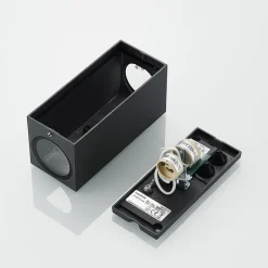 Lucande Terrassebelysning > vægspot Lavina, 17 cm, antracit, 2 lyskilder, 4 stk