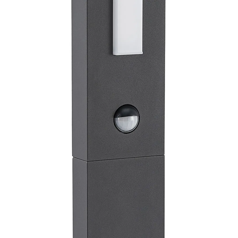 Gadebelysning Med Sensor|Terrassebelysning ^ Lucande Virgalia LED-vejlampe, bevægelsessensor, 65 cm, IP54