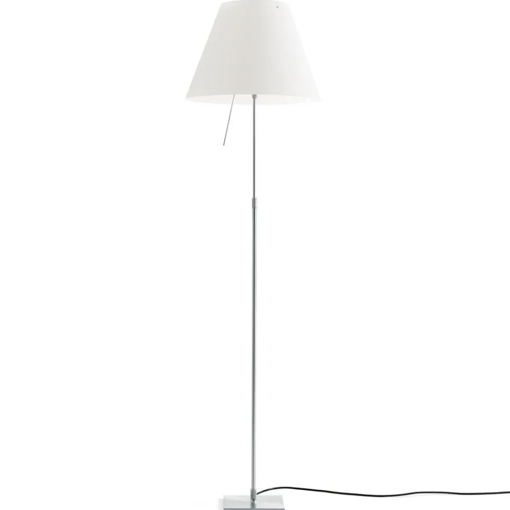 Luceplan Gulvlamper|Gulvlamper > Costanza gulvlampe D13ti, aluminium/hvid