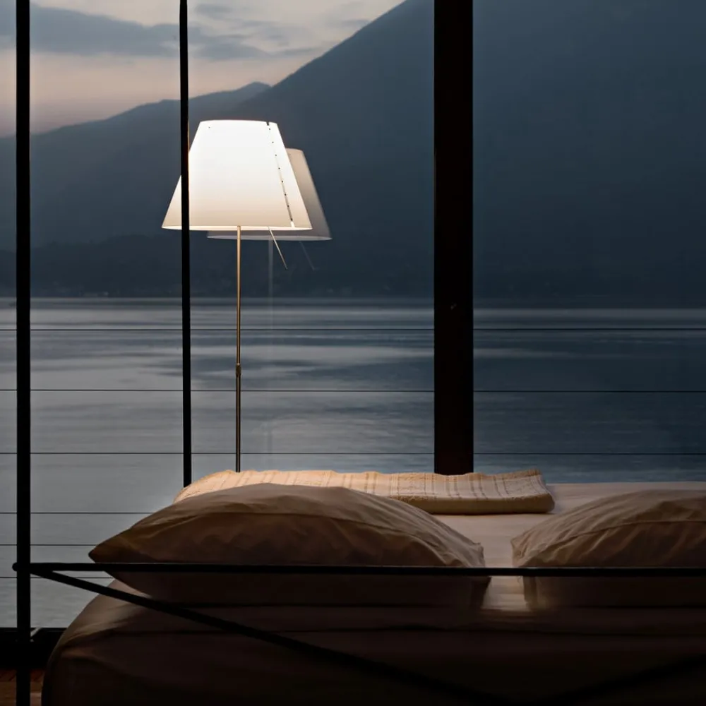Luceplan Gulvlamper|Gulvlamper > Costanza gulvlampe D13ti, aluminium/hvid