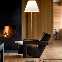 Luceplan Gulvlamper|Gulvlamper > Costanza gulvlampe D13t, aluminium/hvid