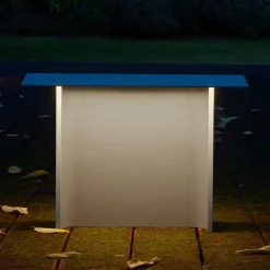 Sokkellamper ^ Luceplan Fienile LED-sokkellampe 32 cm lysegrå