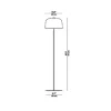 Luceplan Gulvlamper|Gulvlamper > Zile gulvlampe, mat sort