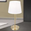 ORION Bordlamper > Ludwig bordlampe med USB-port, hvid/antik messing