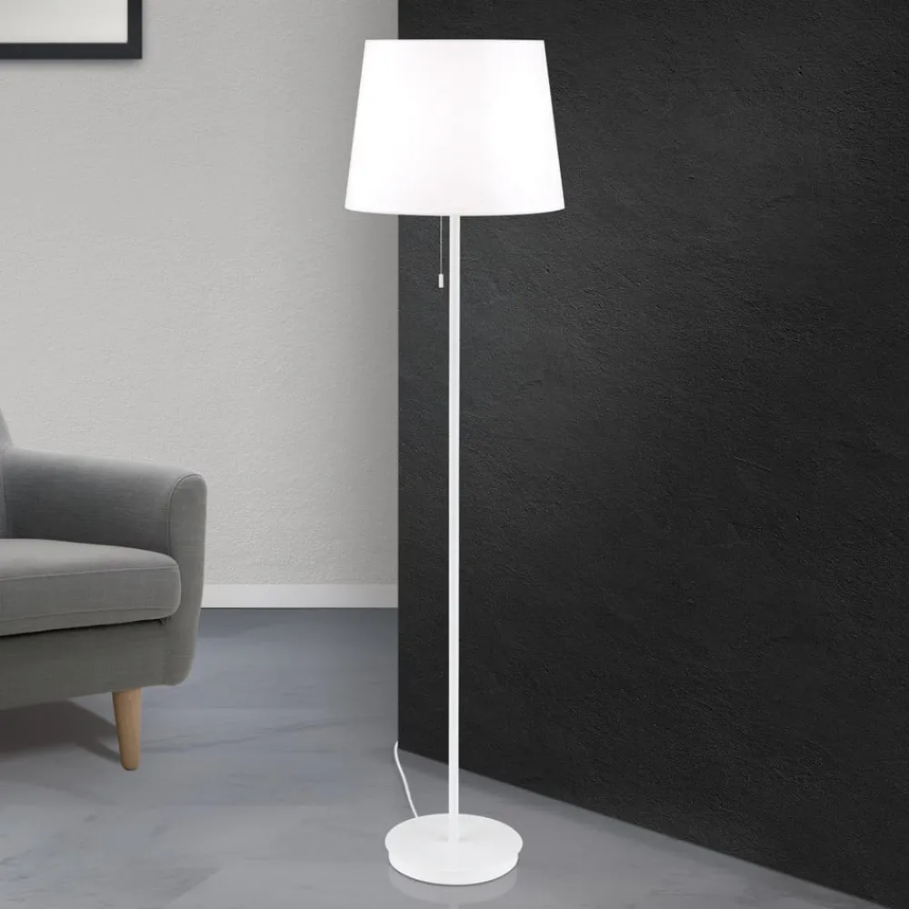 ORION Gulvlamper|Gulvlamper > Ludwig gulvlampe i tekstil, hvid