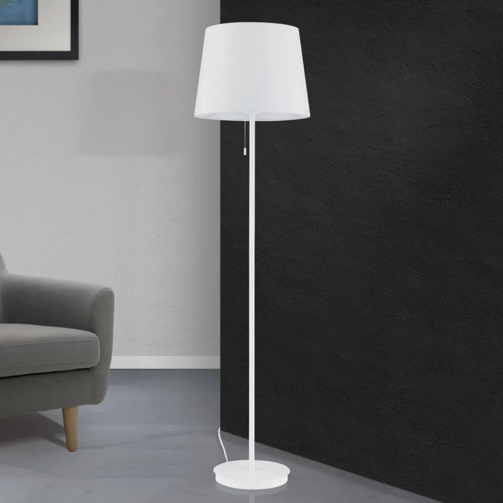 ORION Gulvlamper|Gulvlamper > Ludwig gulvlampe i tekstil, hvid