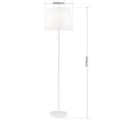 ORION Gulvlamper|Gulvlamper > Ludwig gulvlampe i tekstil, hvid