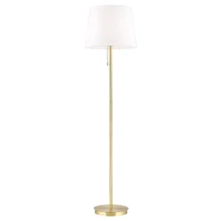 ORION Gulvlamper > Ludwig tekstilgulvlampe, antik messing