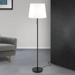 ORION Gulvlamper > Ludwig tekstilgulvlampe, mat sort